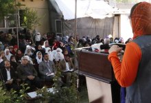 Latifa delivers speech in an event of OPAWC